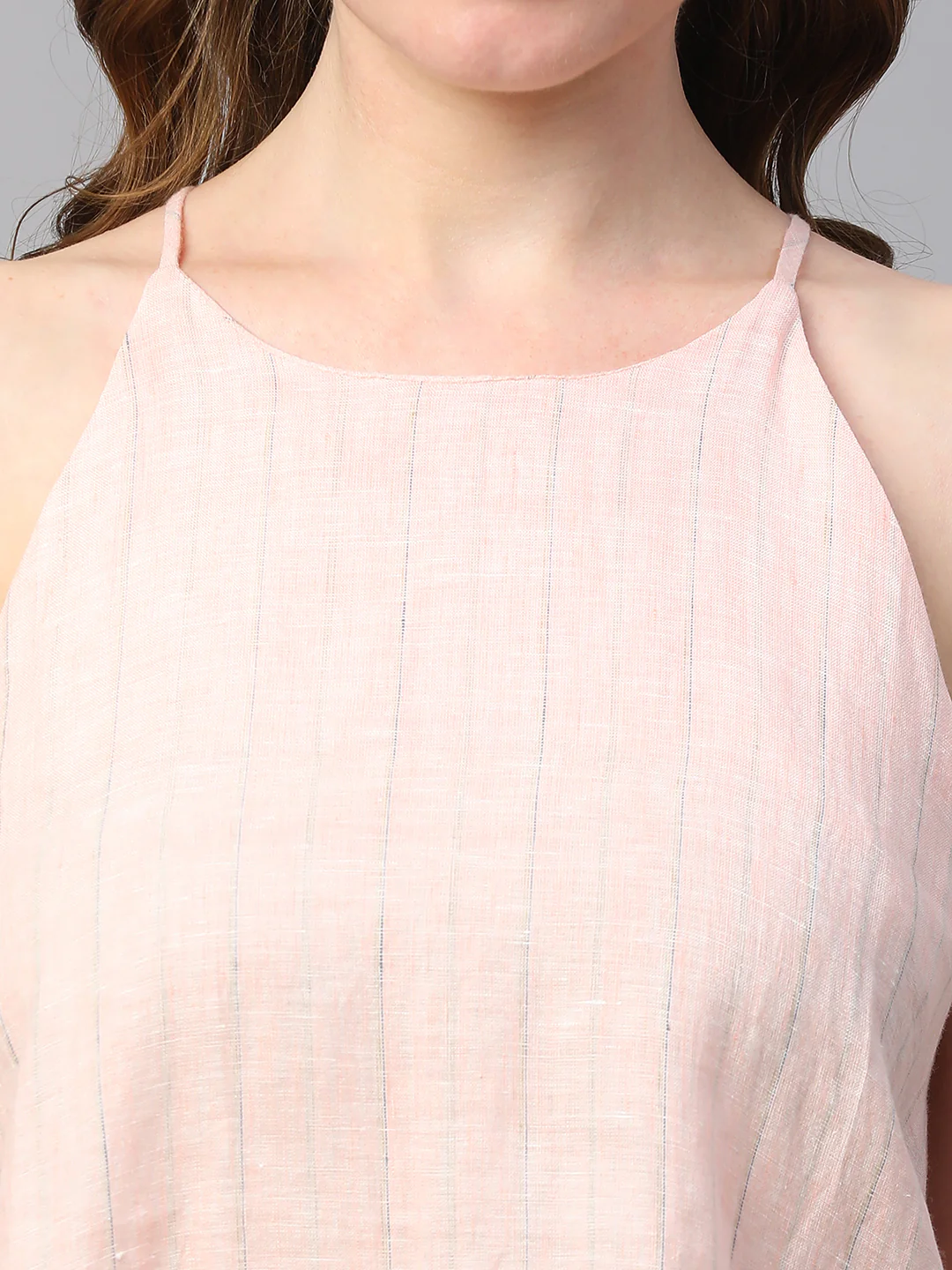 Women's Rose 100% Linen Regular Fit Blouse - Image 6
