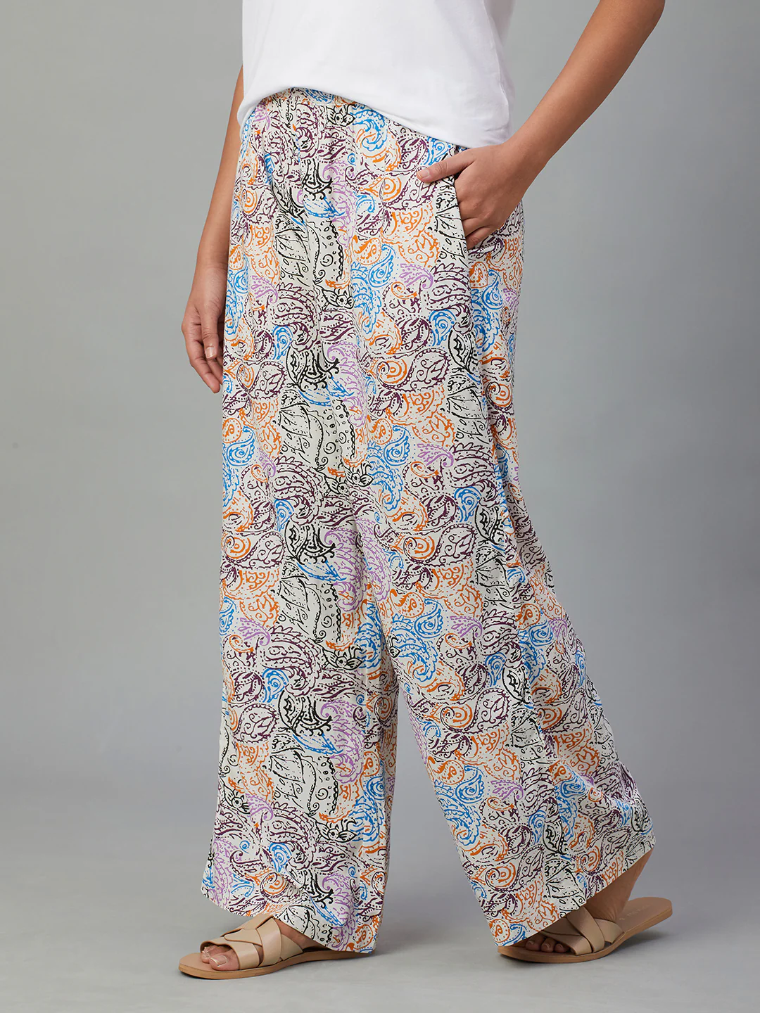 Women's Multi Viscose Regular Fit Pyjama - Image 3