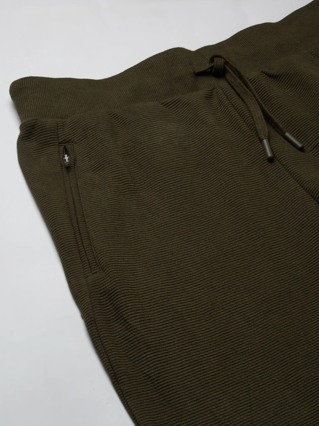 Men's Green 100% Cotton Regular Fit Knit pant - Image 7