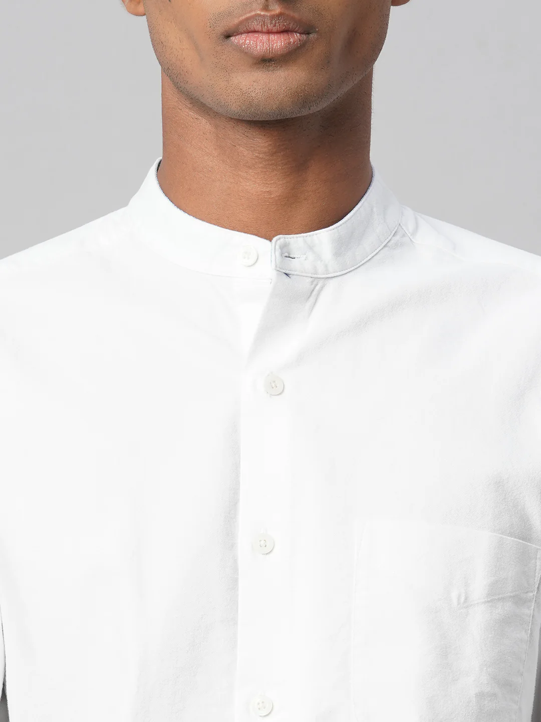 Men's White 100% Cotton Regular Fit Shirt - Image 6