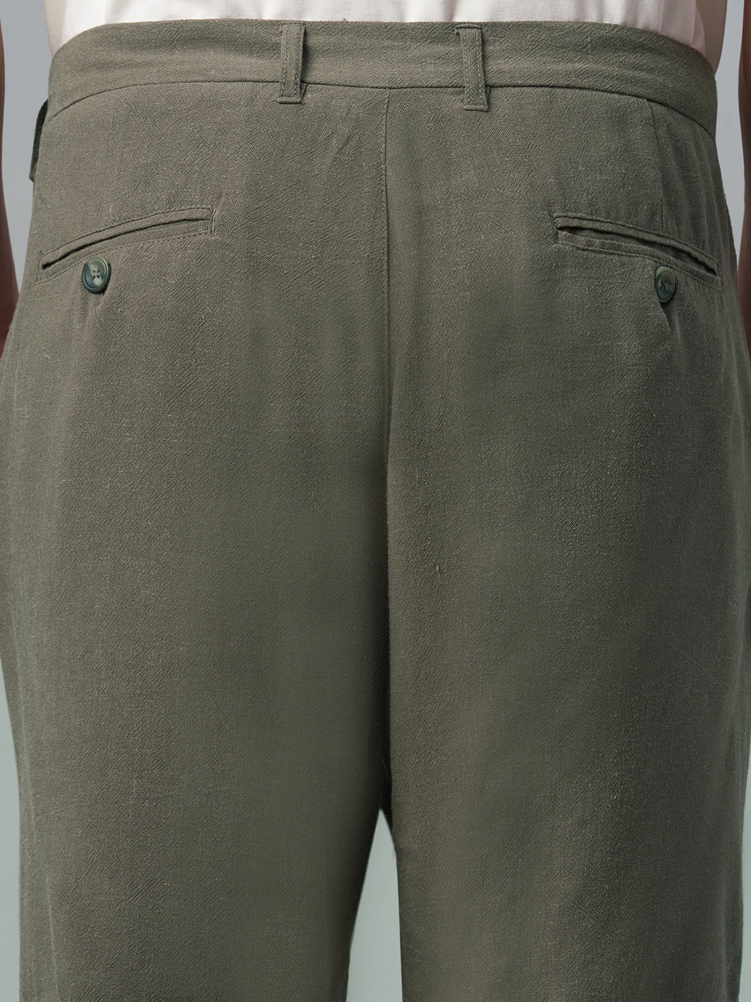 Men's Darkoliveg Linen Viscose Regular Fit Shorts - Image 8