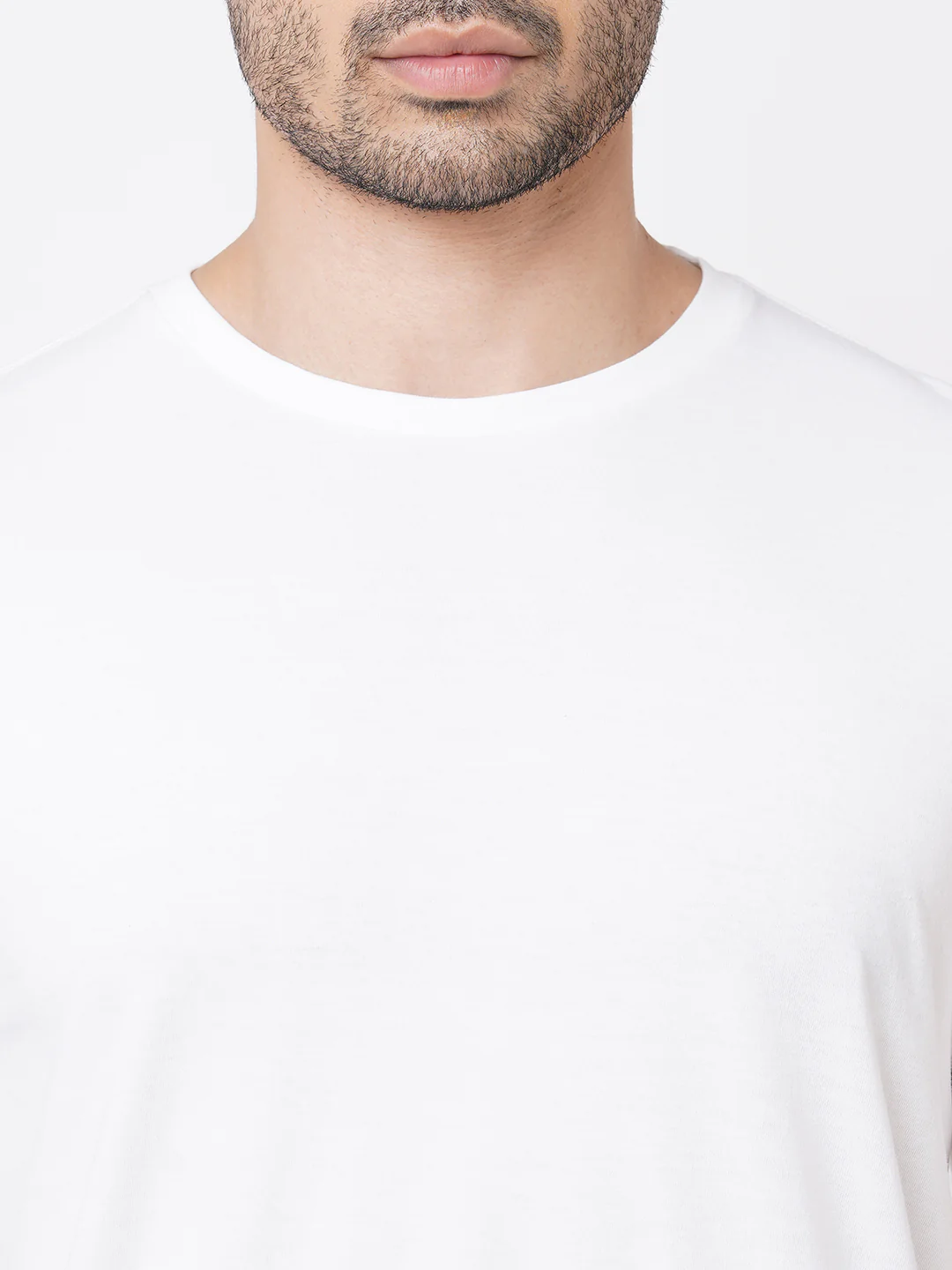 Men's White 100% Cotton Regular Fit Tshirt - Image 6