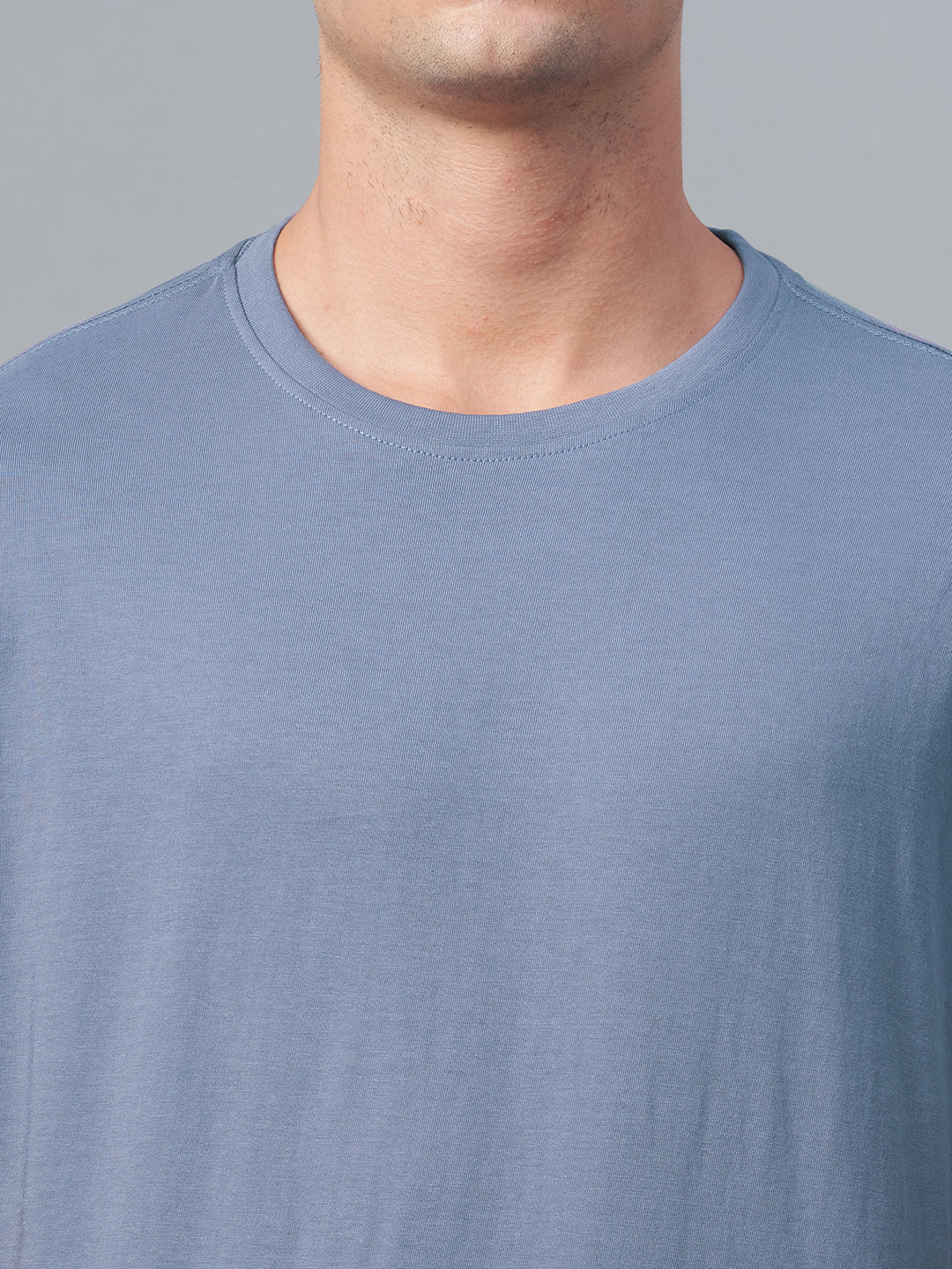 Men's Lavender 100% Cotton Regular Fit Tshirt - Image 6