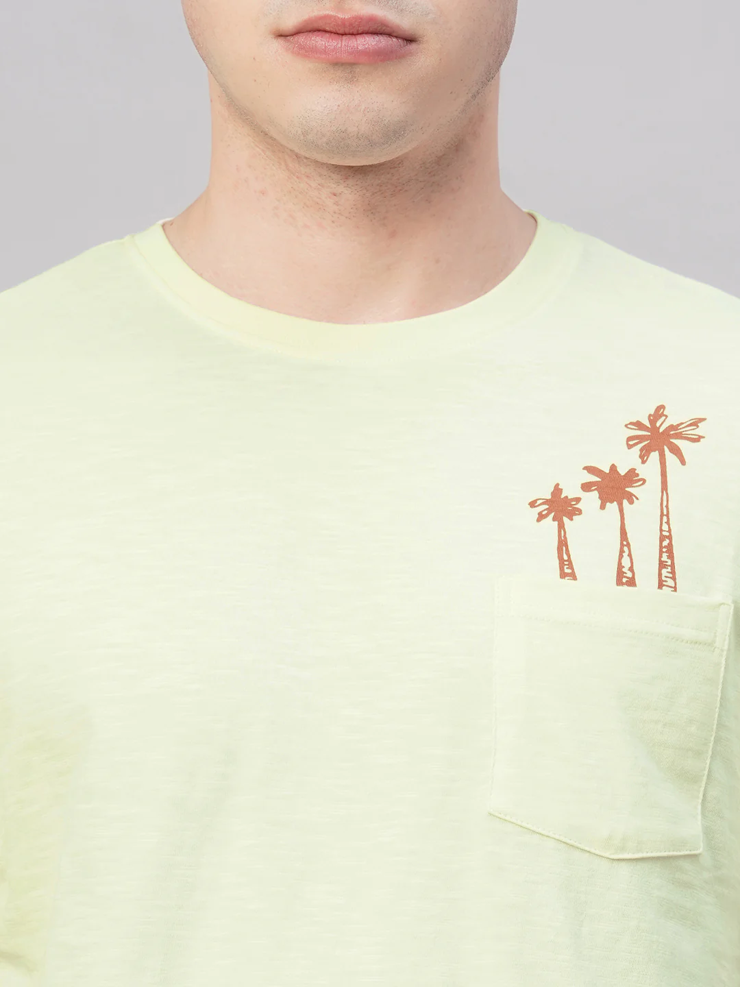 Men's Natural 100% Cotton Regular Fit Tshirt - Image 6