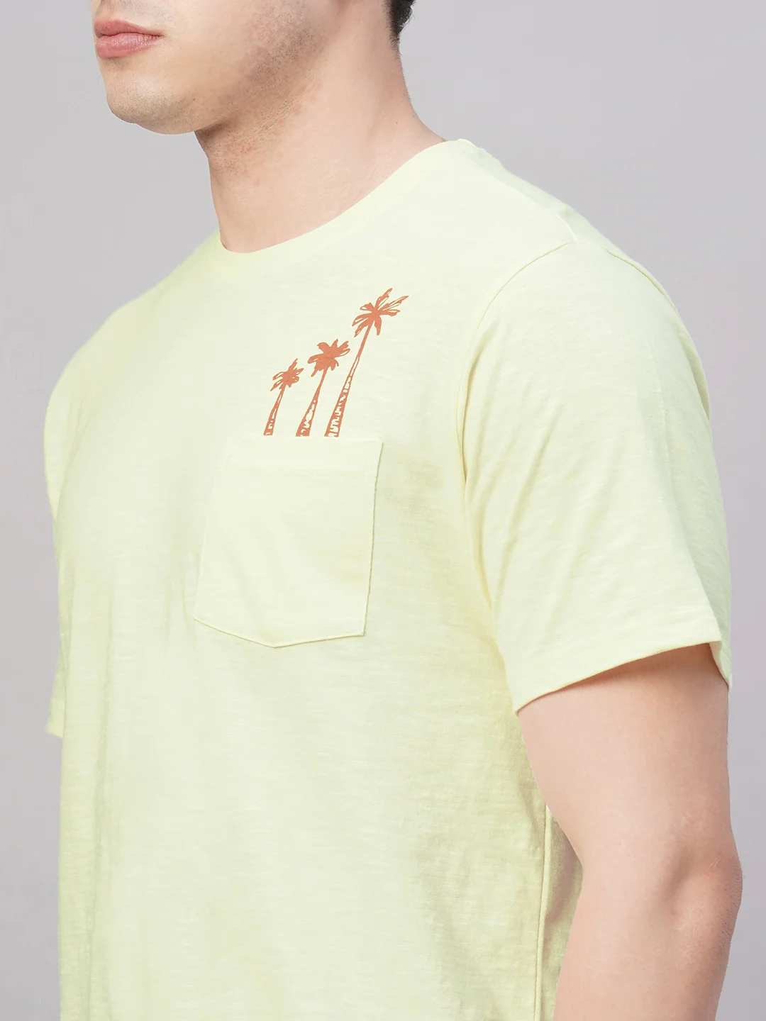 Men's Natural 100% Cotton Regular Fit Tshirt - Image 7