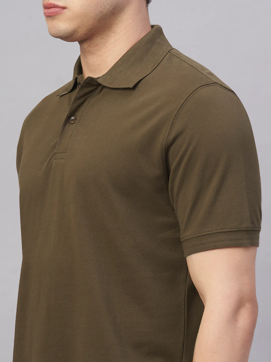 Men's Brown 100% Cotton Regular Fit Tshirt - Image 7
