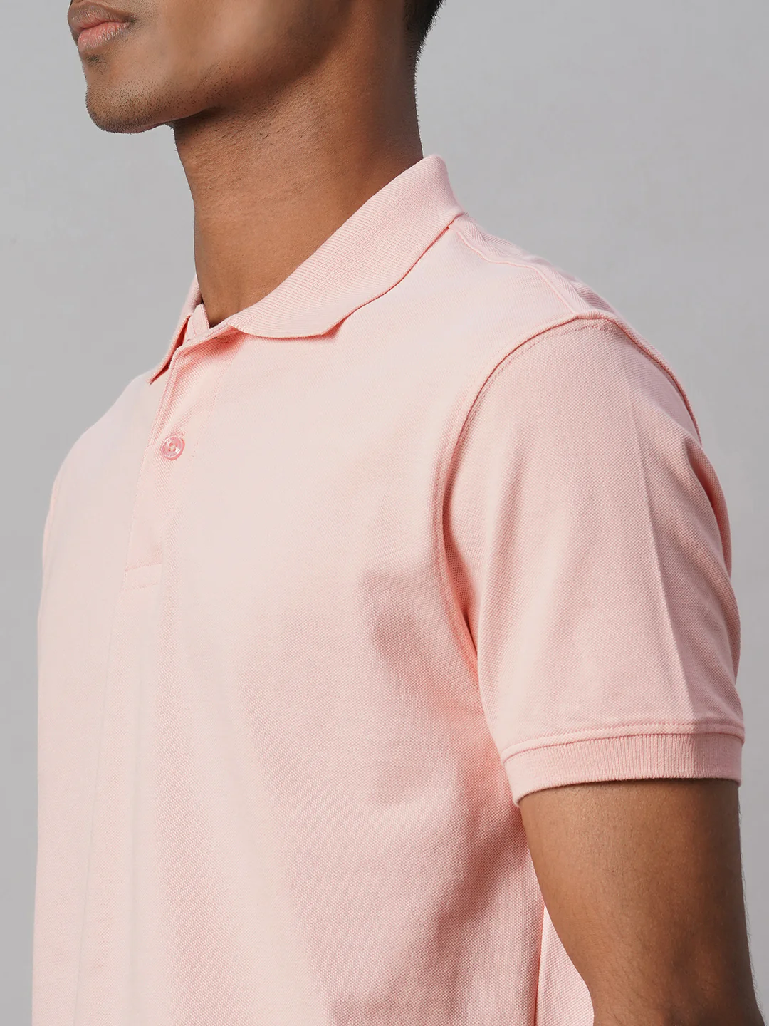 Men's Pink 100% Cotton Regular Fit Tshirt - Image 8