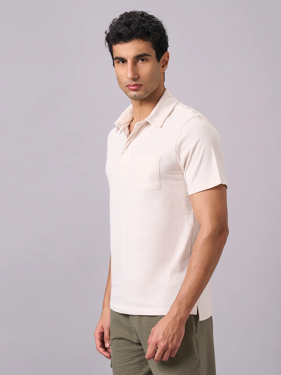 Men's Natural 100% Organic Cotton Regular Fit Tshirt - Image 2