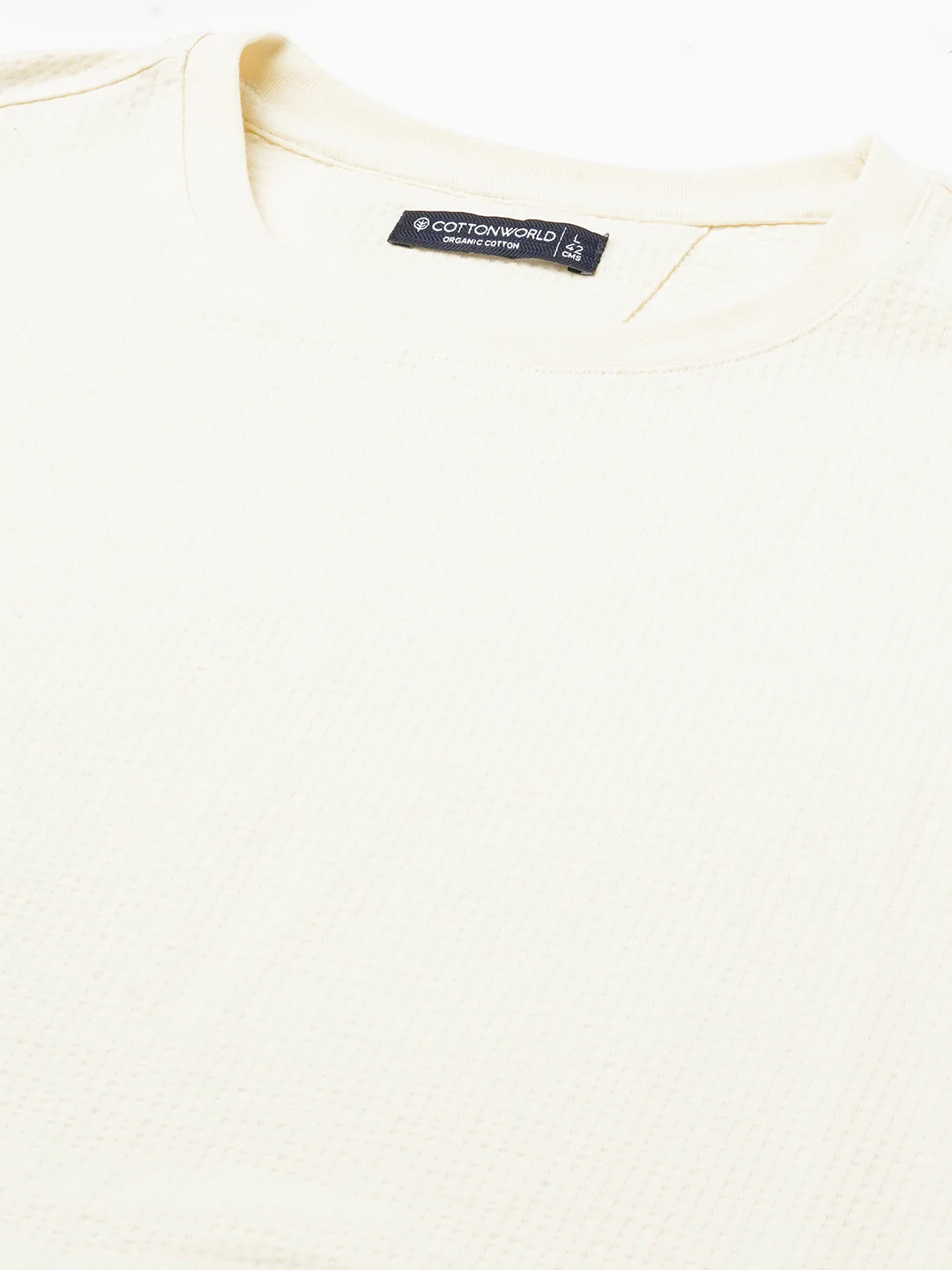 Men's Natural Cotton Elastane Regular Fit Tshirt - Image 8