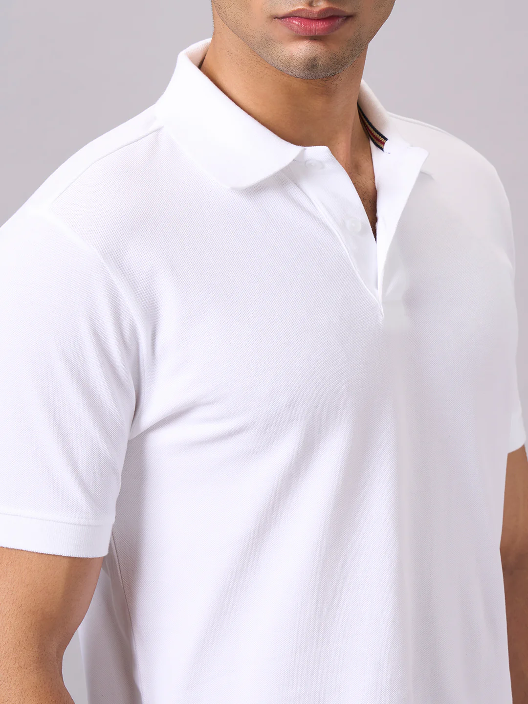 Men's White 100% Organic Cotton Regular Fit Tshirt - Image 7