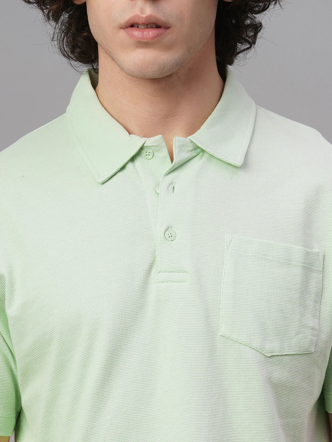 Men's Green 100% Cotton Regular Fit Tshirt - Image 6