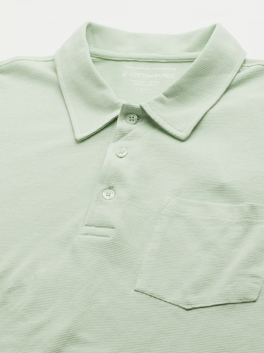 Men's Green 100% Cotton Regular Fit Tshirt - Image 8