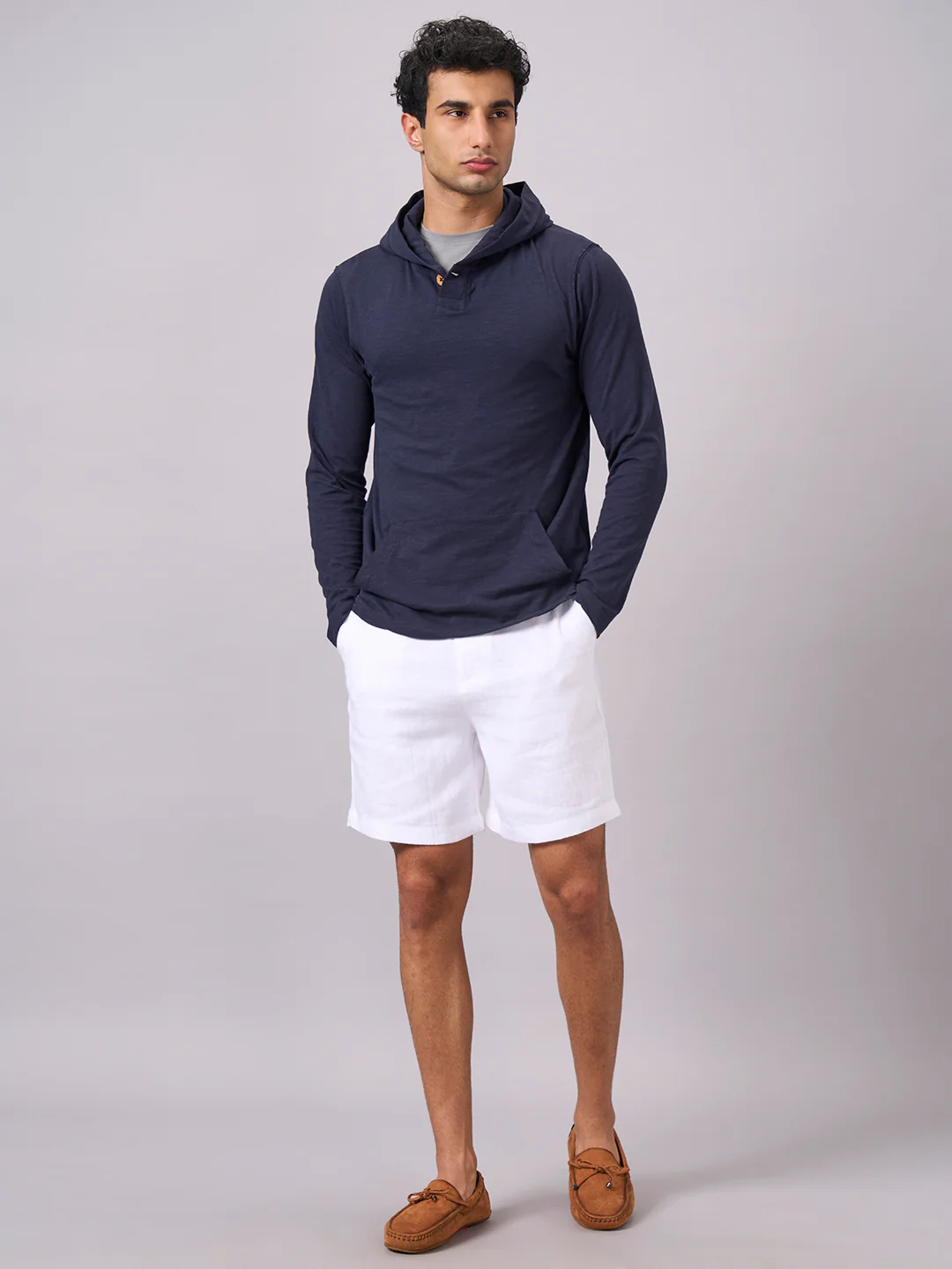 Men's Navy 100% Organic Cotton Regular Fit Tshirt - Image 5